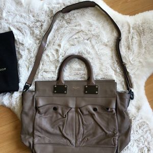 Rag & Bone Pilot Leather Tote in Taupe